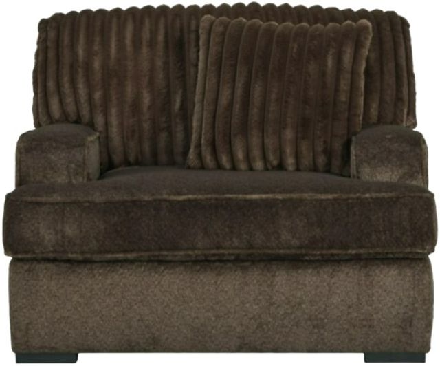 Benchcraft® Aylesworth Chocolate Chair and a Half-1