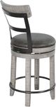 Sunny Designs™ Alpine Gray 24" Swivel Counter Stool-4