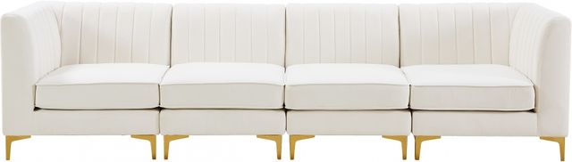 Meridian Furniture Alina 4-Piece Cream Modular Sectional Sofa-2
