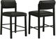 Coaster® Kehoe 2-Piece Black Counter Stool Set-0
