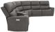 Flexsteel® Carter 6-Piece Smoke Power Reclining Sectional with Power Headrests and Lumbar-3
