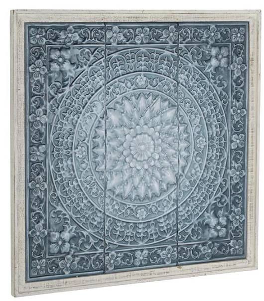 Deco Marche Blue Scroll Wall Decor-1
