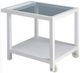 Tommy Bahama® Outdoor Ocean Breeze Promenade Pearl White Serving End Table with Glass Top-0