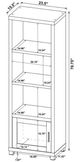 Coaster® Jupiter Black Entertainment Center-4