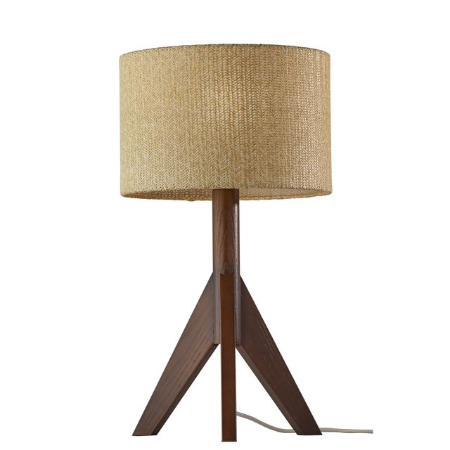 Adesso® Eden Walnut Table Lamp-0