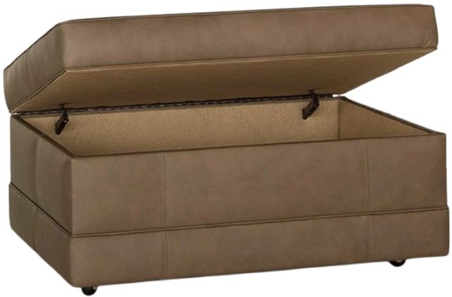 Smith Brothers Customizable 900 Leather Storage Ottoman with Baseband-1