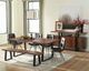 Coaster® Ditman Weathered Ash Dining Table with Black Base-4
