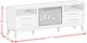 Elements International Westland Almond 71" TV Console with Fireplace Insert -2