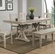 Winners Only® Carmel Gray Dining Bench-1