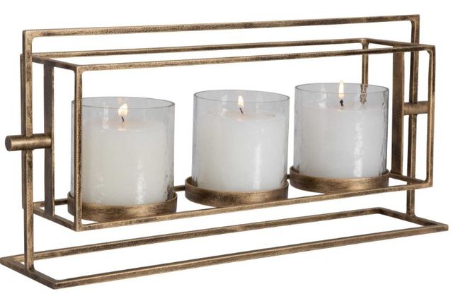 Uttermost® Wenman Gold Candleholder-0