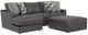 Jackson Furniture Minori 3-Piece Steel Left-Arm Facing Sectional with Ottoman-0