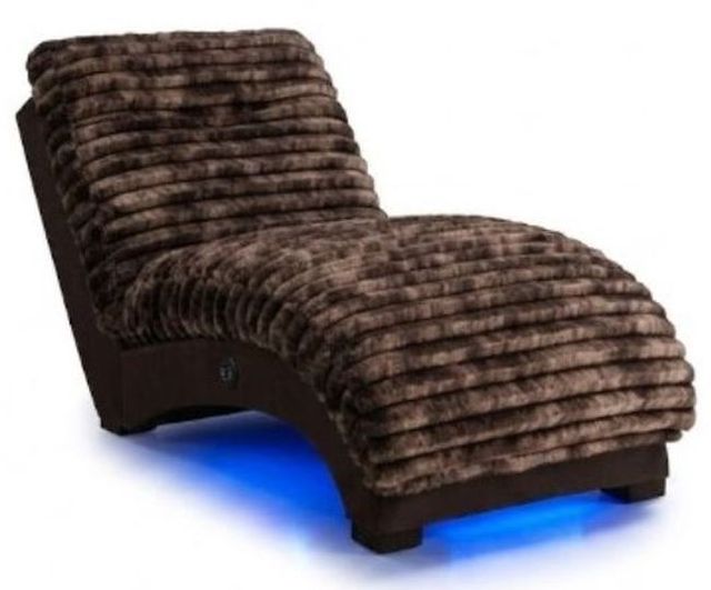 Global Furniture USA Dominic Java/Mink Chaise Lounger with USB-3