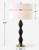 Uttermost® Threefold Black Stone Table Lamp-2