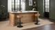 Nest Home Collections Gavin Black/Brown Counter Stool-1