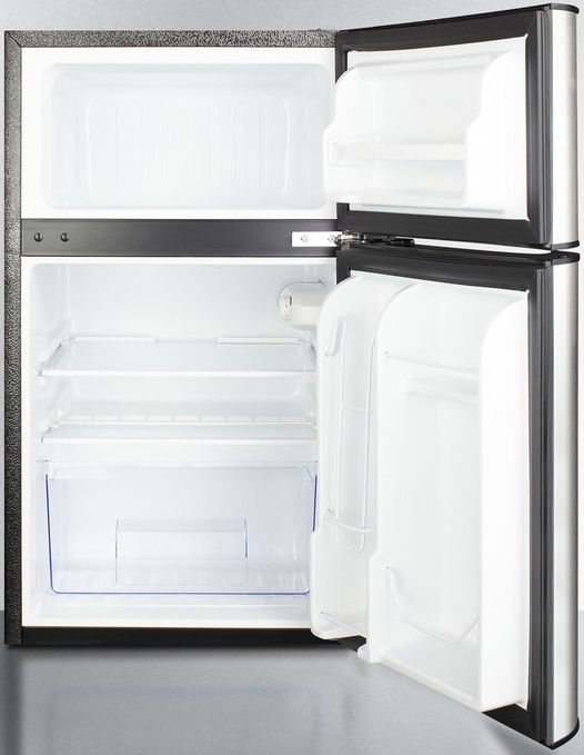 Summit® 19" 3.2 Cu. Ft. Stainless Steel Compact Top Freezer Refrigerator-2