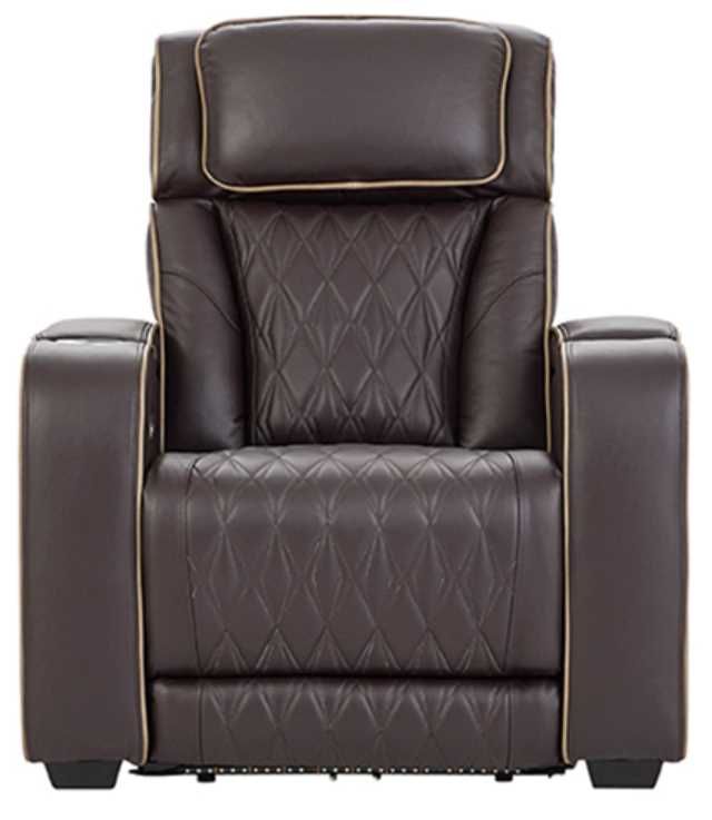 Hughes Furniture® 83608 Berkshire Brunette Power Recliner-0