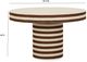 TOV Furniture Lyra Brown/Natural Striped Coffee Table-2