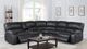 Kian® Furniture 140 3-Piece Ebony Power Reclining Sectional-1