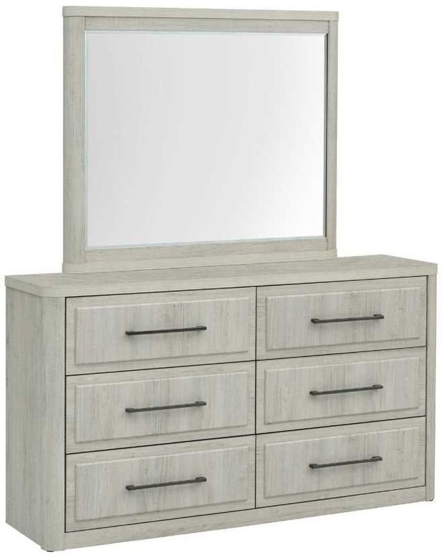 Liberty Furniture Modern Play Natural White Dresser and Mirror-0