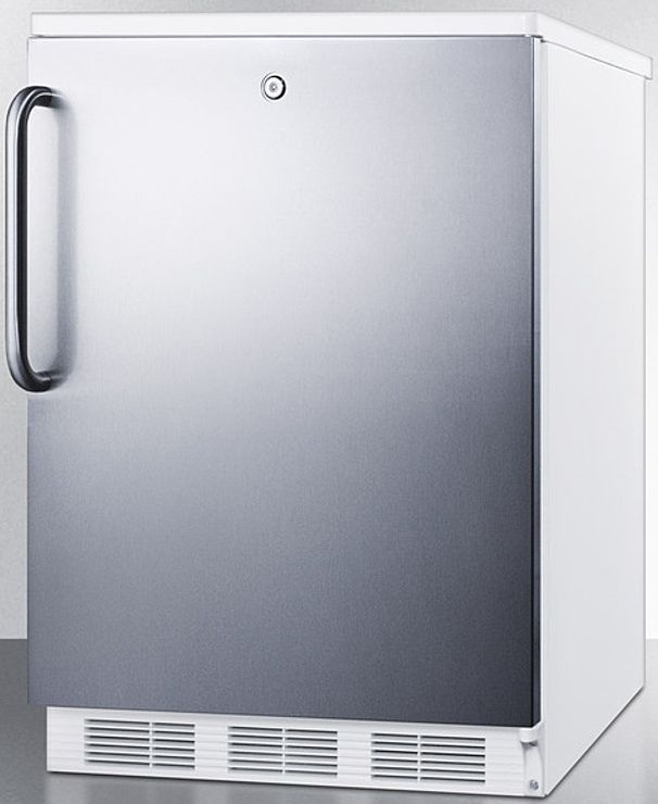 Accucold® by Summit® 5.5 Cu. Ft. Stainless Steel Under the Counter Refrigerator-1