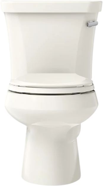 KOHLER® Wellworth® Biscuit 2-Piece Round-Front Right-Hand Trip Toilet, 1.28 Gpf-1