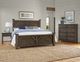 Vaughan-Bassett Centennial Solids Chestnut Creek Truffle King Plank Poster Bed-2