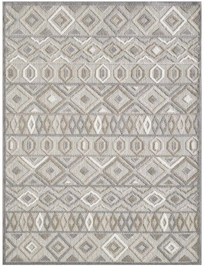 KAS Rugs Calla Gray Aztec 5'x7' Area Rug-0