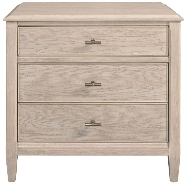 Riverside Furniture Carmella Pebble Oak 3-Drawer Nightstand-2