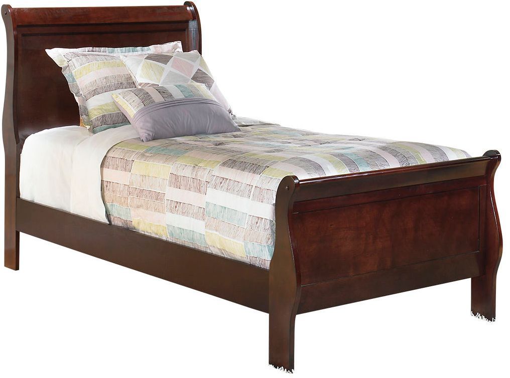 Signature Design by Ashley® Alisdair Reddish Brown Twin Sleigh Bed
