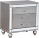 Furniture of America® Brachium Silver Nightstand-0