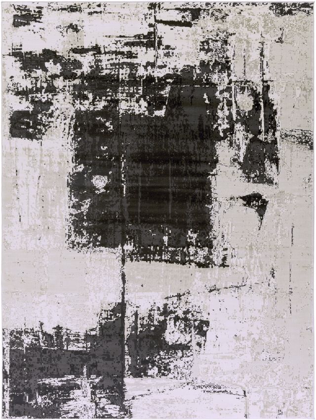 Surya Nuage Black 2'x3' Throw Rug-1