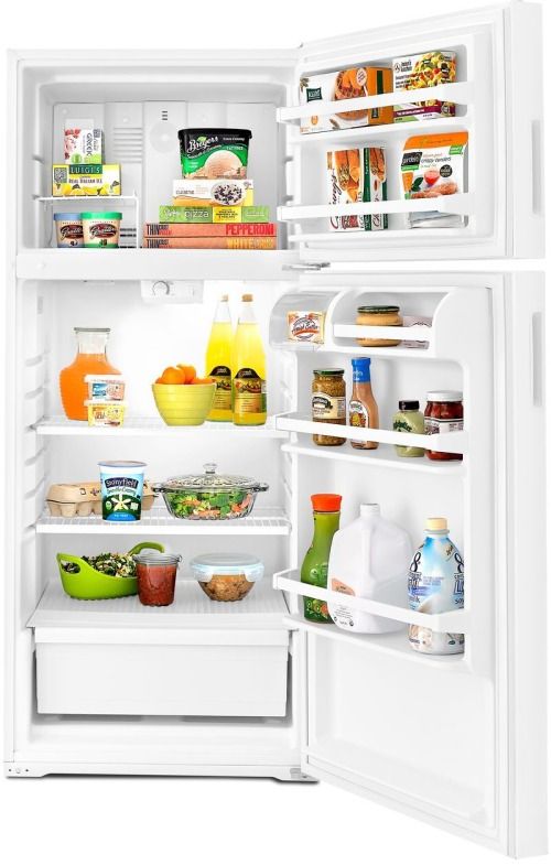 Amana® 14.3 Cu. Ft. White Top Freezer Refrigerator-3