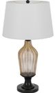 Cal® Lighting & Accessories Smoke/White Table Lamp-0