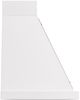 Ilve® Nostalgie II Noblesse 60" White Wall Mounted Range Hood with Burnished Trim-2