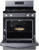 Summit® 30" Black FreeStanding Gas Range-5