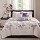 Olliix by Madison Park Taupe Full/Queen Luna 6 Piece Reversible Coverlet Set-0