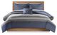 Olliix by Intelligent Design Marsden Blue/Grey Twin Complete Bed Set Including Sheets-0