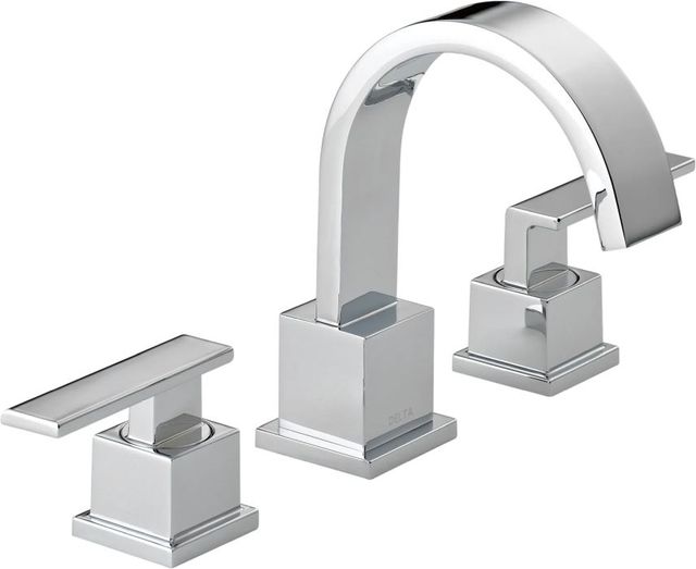 Delta Vero® Chrome 2-Handle Widespread Bathroom Faucet-0