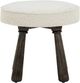 TOV Furniture Pookie Cream/Dark Brown Accent Stool-3