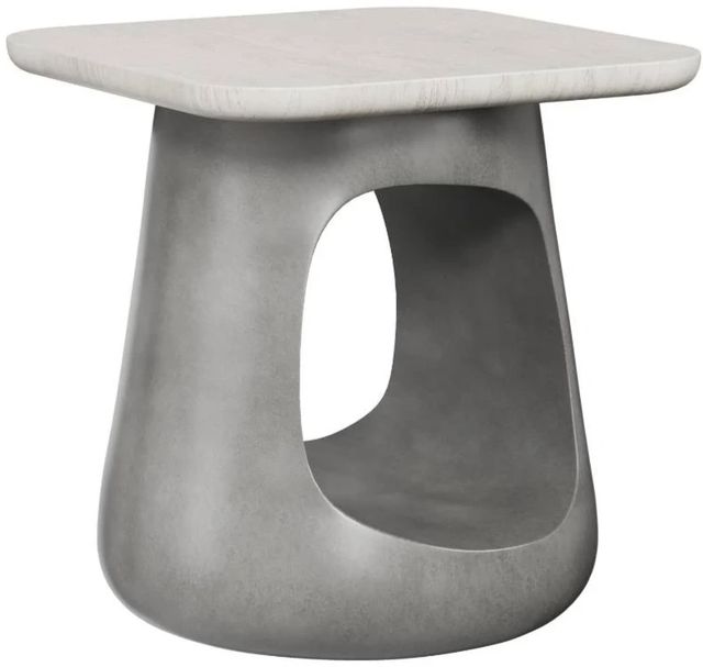 Bernhardt Sereno Lutra Side Table with Sasso Base-0