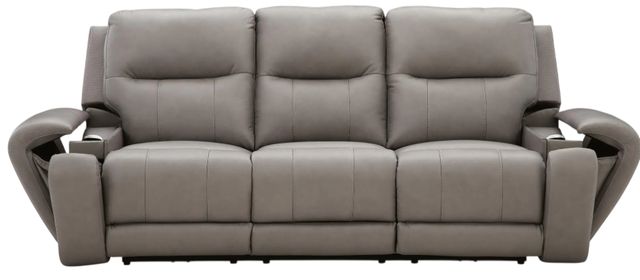 Signature Design by Ashley® Trendsetter Ash Power Reclining Sofa with Audio Seating-3