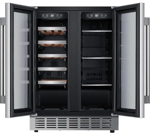 Vitara 23" Stainless Steel Wine Cooler and Beverage Center -1