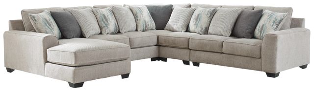 Benchcraft® Ardsley 5-Piece Pewter U-Shape Sectional and Chaise-0