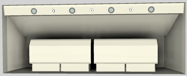 Vent-A-Hood® 60" Biscuit Wall Mounted Liner Insert-2