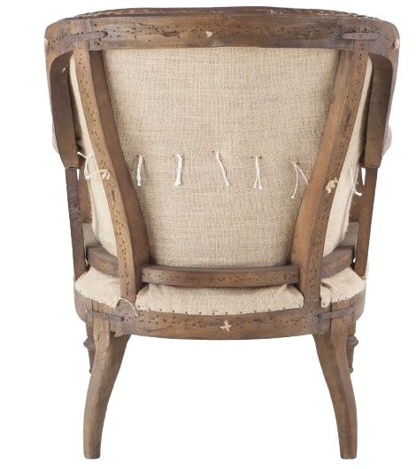 Home Trends & Design Grosvenor Shakespeare Vintage Cigar/Walnut Accent Chair-2