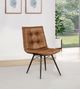 Coaster® Aiken 4-Piece Saddle Brown Upholstered Dining Side Chair-1