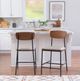 Powell® Telaco Black/Cream Counter Stool-1