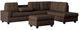 Homelegance® Maston 3-Piece Brown L-Shape Reversible Sectional with Ottoman-0