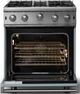 Viking® 5 Series 30" November Sky Pro Style Natural Gas Range-1
