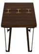 International Furniture Direct Walnut Brown Side Table-2